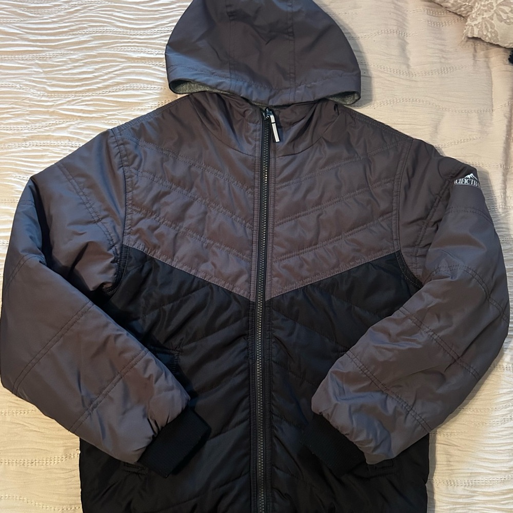 Pacific Trail Charcoal Reversible Quilted Jacket